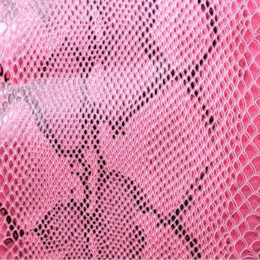 Kim Kardashian pink tote in faux snake print